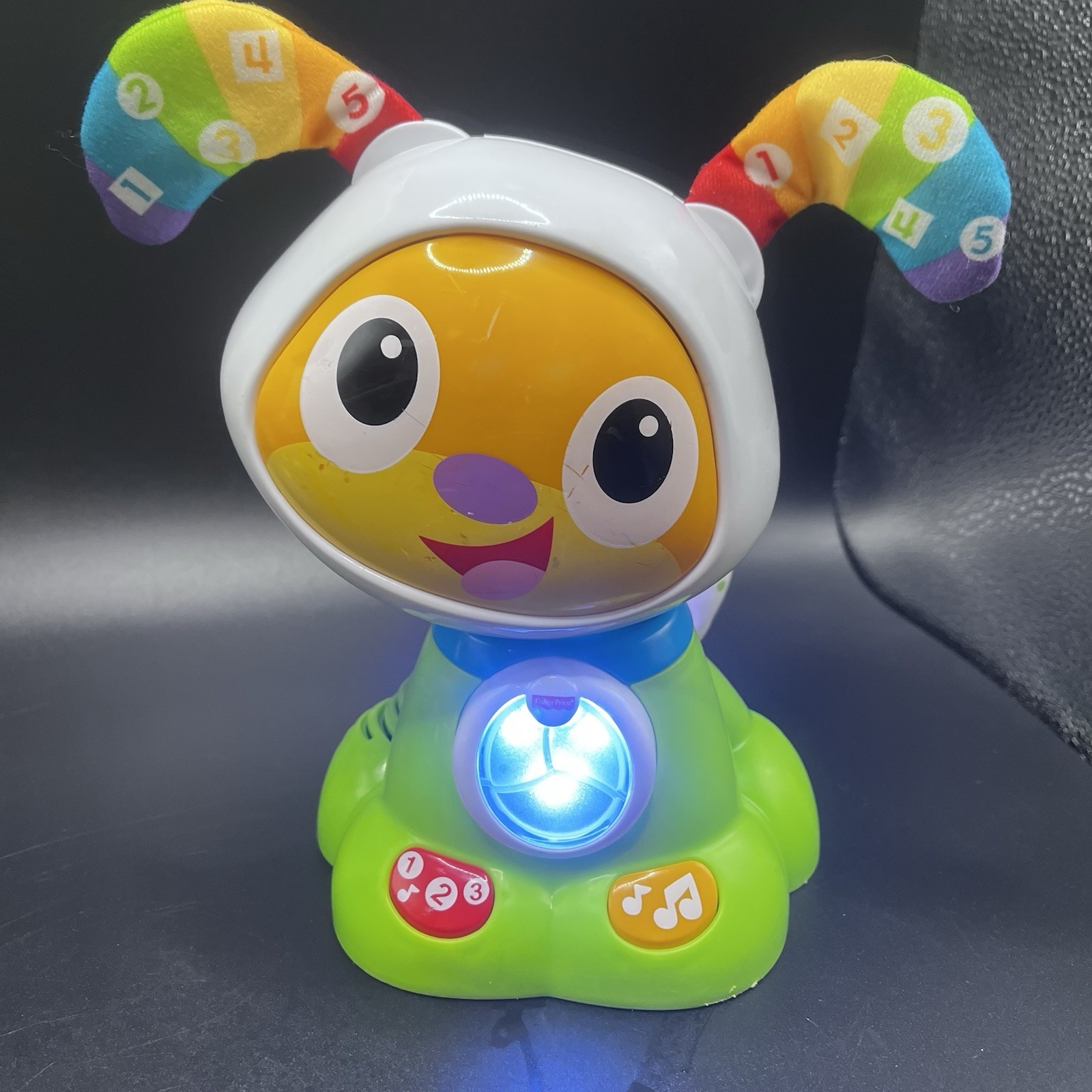 Fisher Price Bright Beats Dance & Move Green BeatBowWow Light Up Puppy Dog