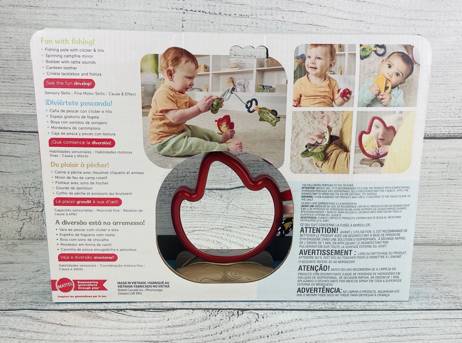 Fisher Price Camp and Crinkle Gift Set Baby Fishing Fine Motor Skills NEW