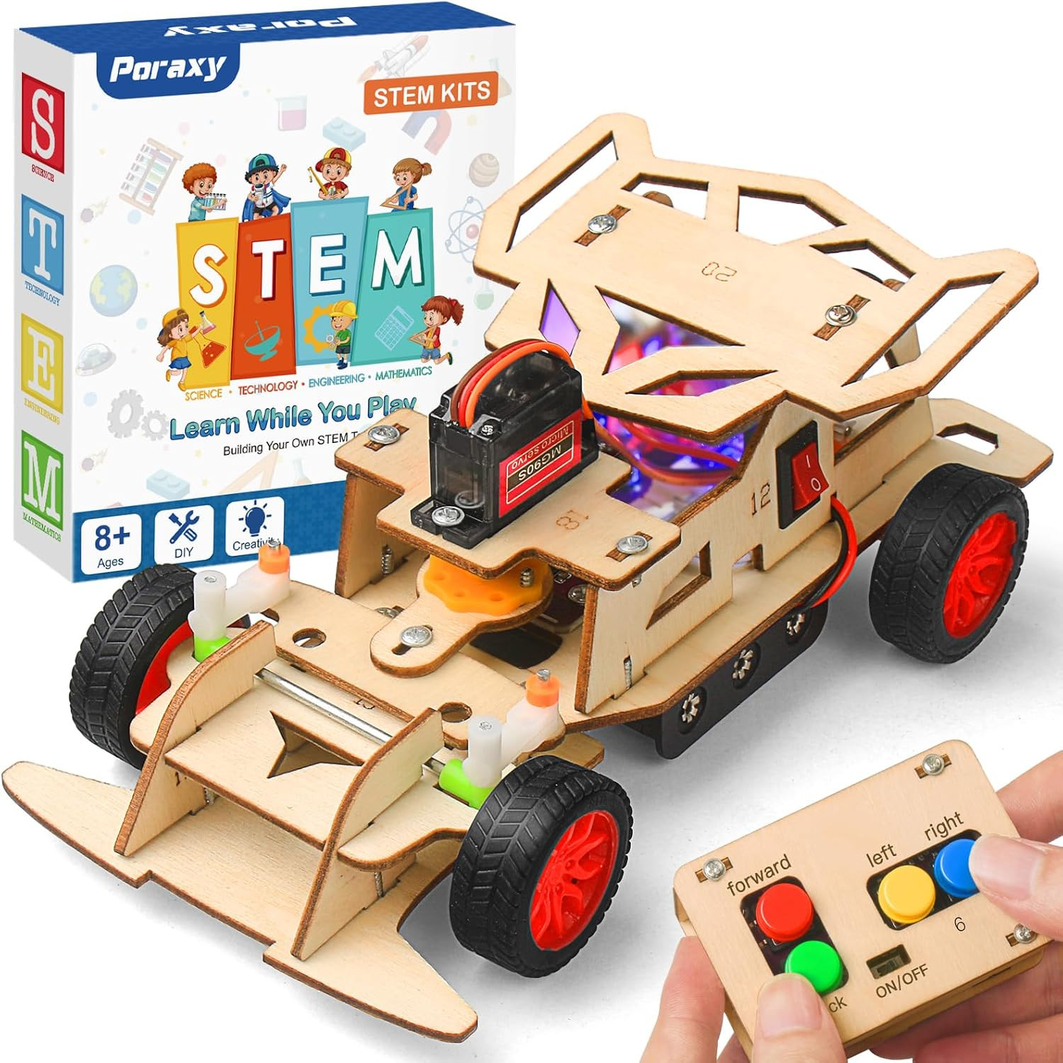 STEM Kits for Kids 8-13, Remote Control Car & 3D Puzzles, Great Gifts!