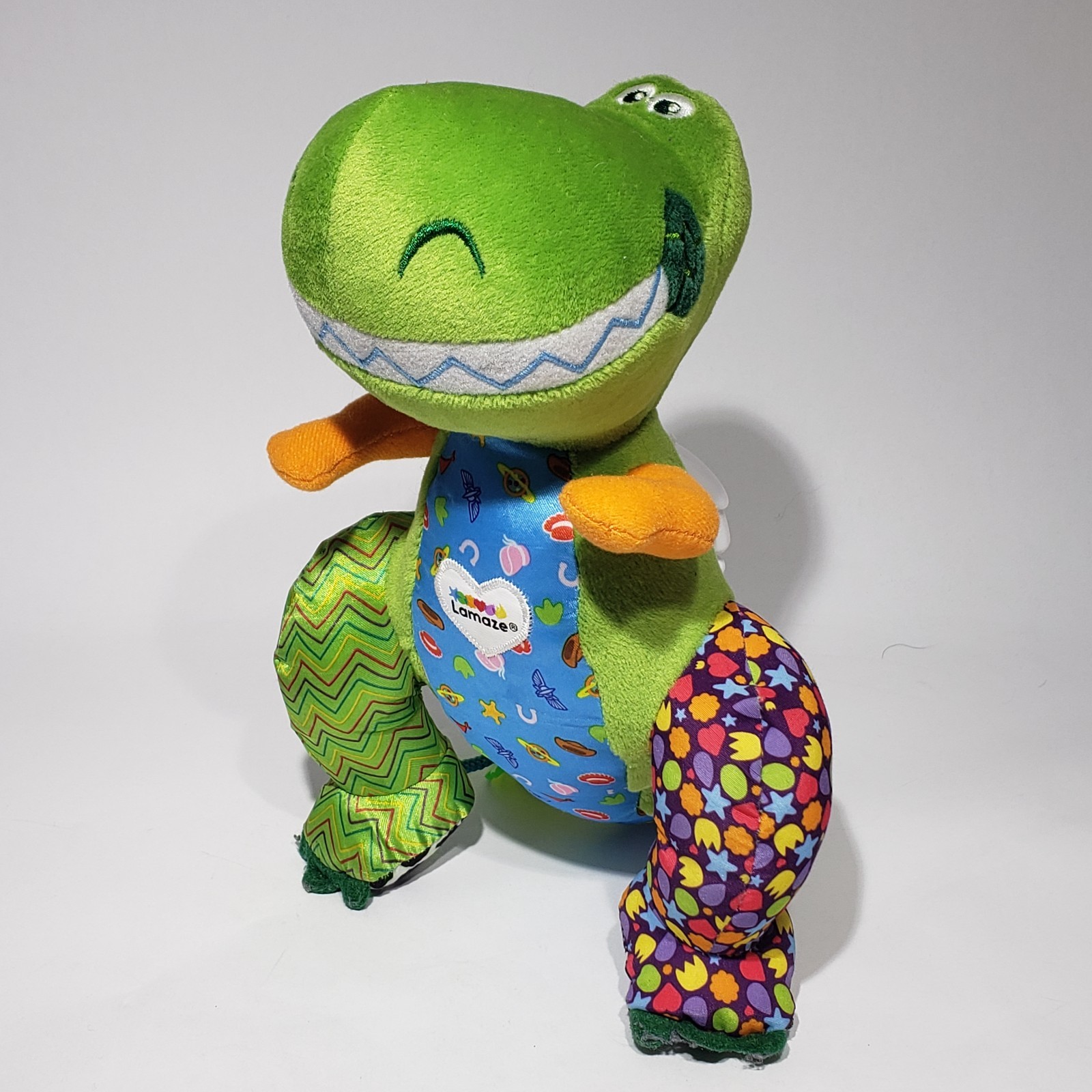 Lamaze Disney Baby Clip & Go 9″ Toy Story Rex Dinosaur Rattle Crinkle Plush Toy