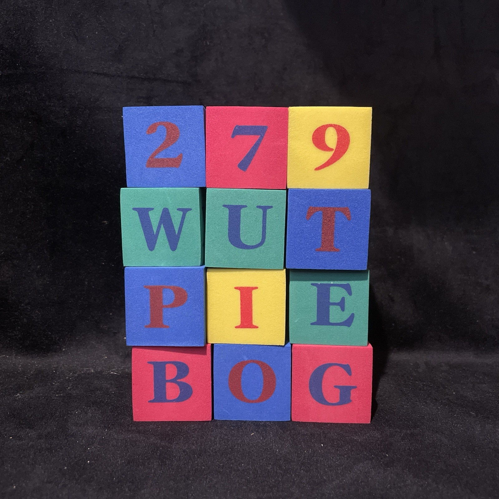 Extremely Rare VHTF 12 Foam Alphabet And Number Blocks Baby Einstein