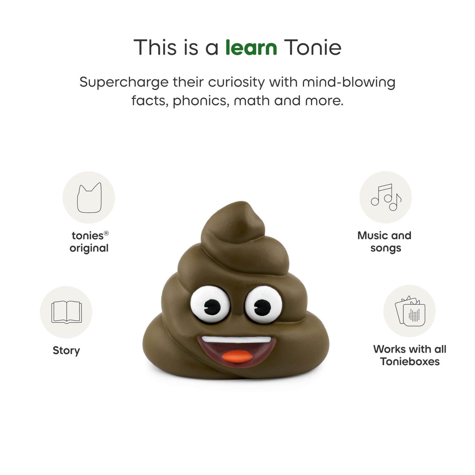Tonies Potty Training Audio Toy Figurine Medium, Multicolored