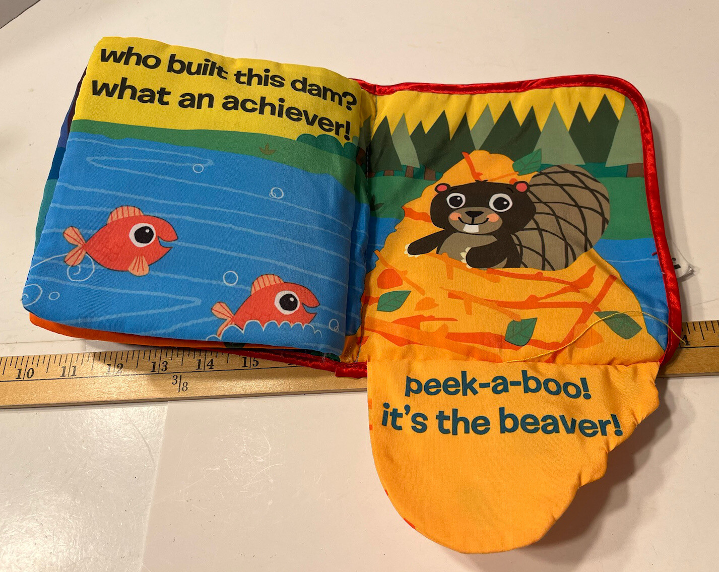 Tomy Lamaze “Peek-A-Boo Forest” Cloth Book Sensory Tactile Activity Book