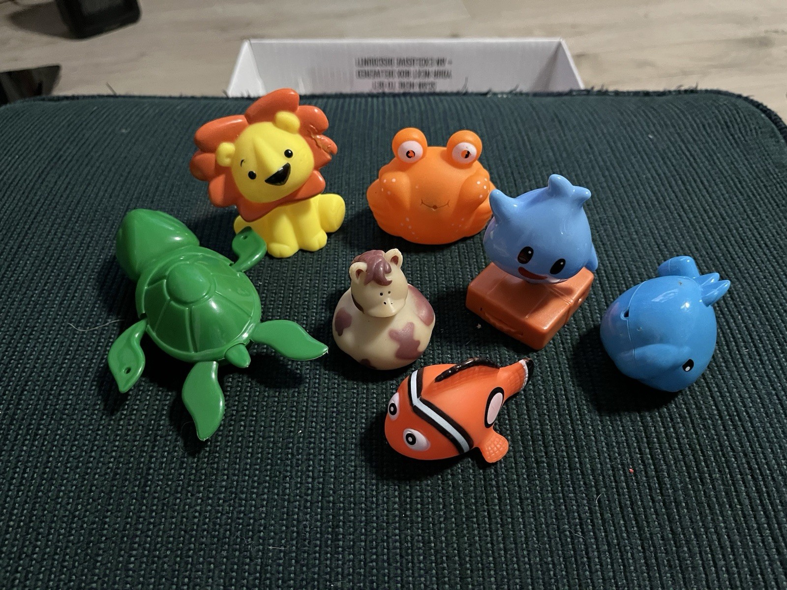 Toy Rubber Animal Lot of 7 Figures 3” Tall Bathtub Toys 12/13/25 M