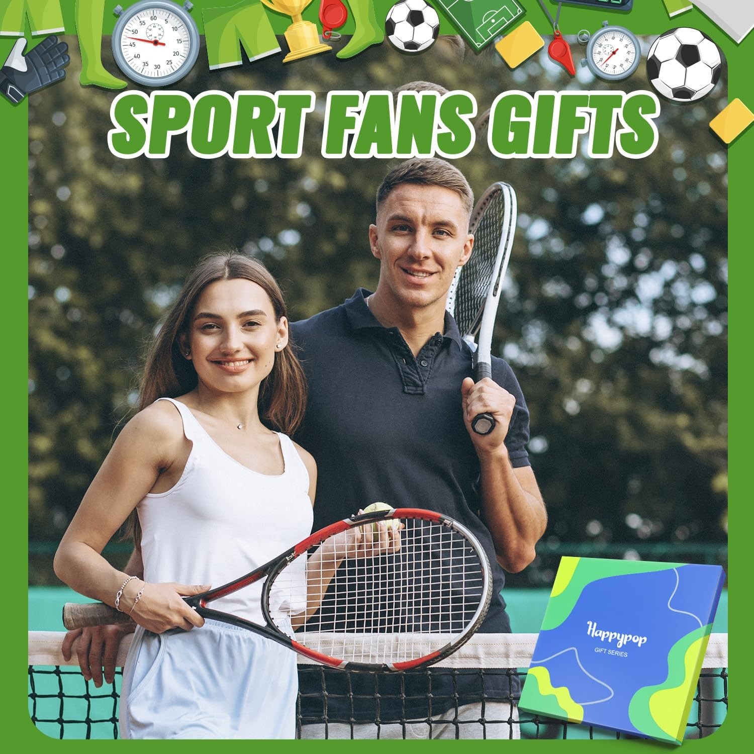 HAPPYPOP Sports Gifts for Kids – Boys Basketball Tennis Hockey Baseball Socce…