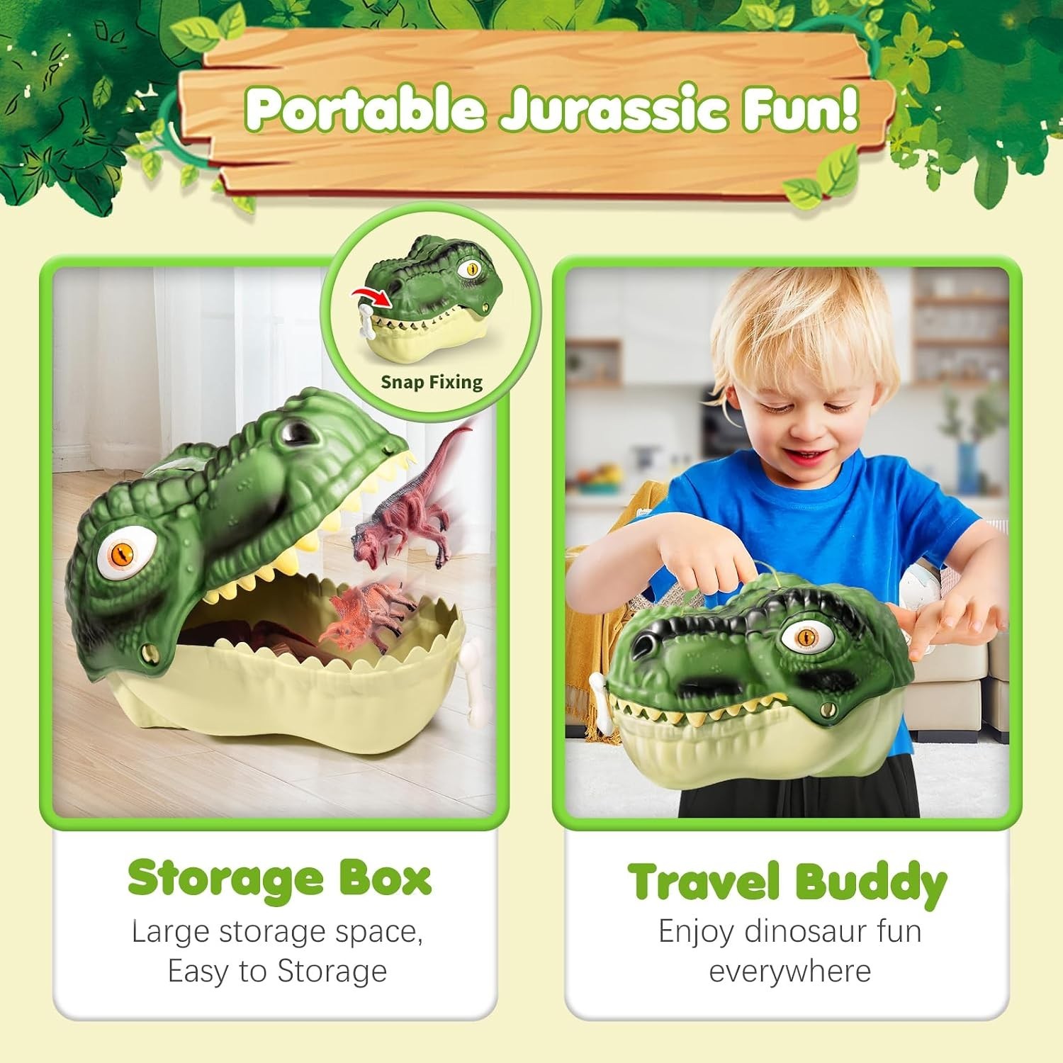 Imaginative Dinosaur Toy Set for Toddlers – 45 Realistic Figures & Accessories