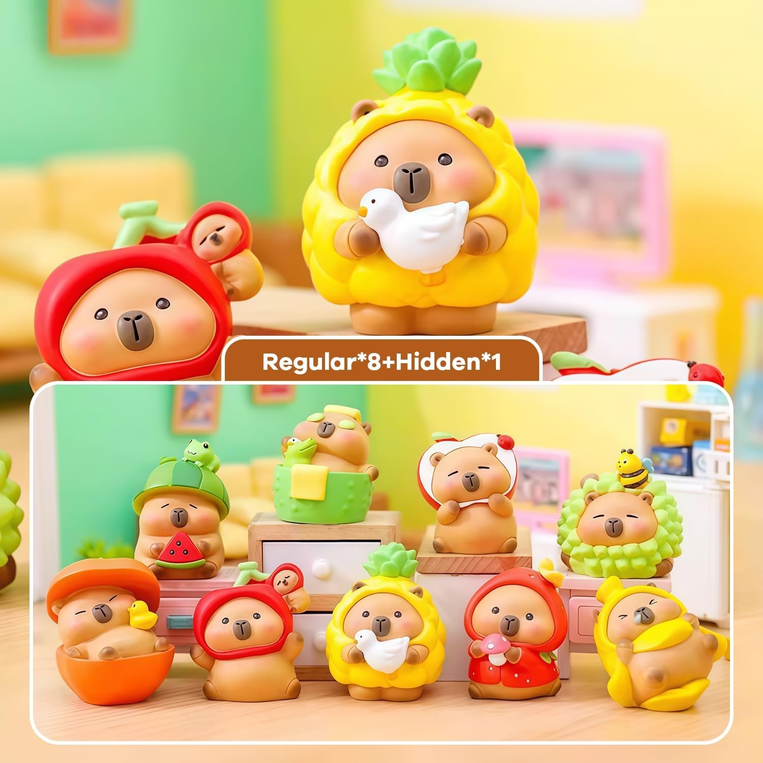 Sweet Capybara Series Blind Box Figures, Random Design Action Figures Collect…