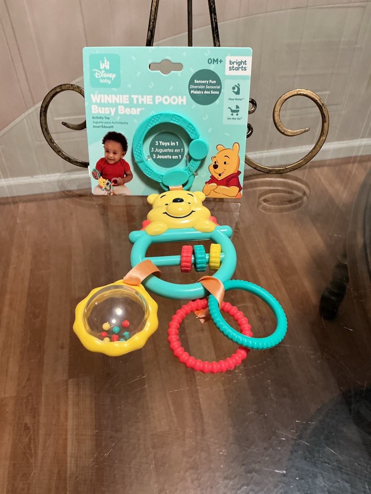 New Bright Starts Disney Baby Winnie The Pooh Busy Bear Activity Toy, Unisex St