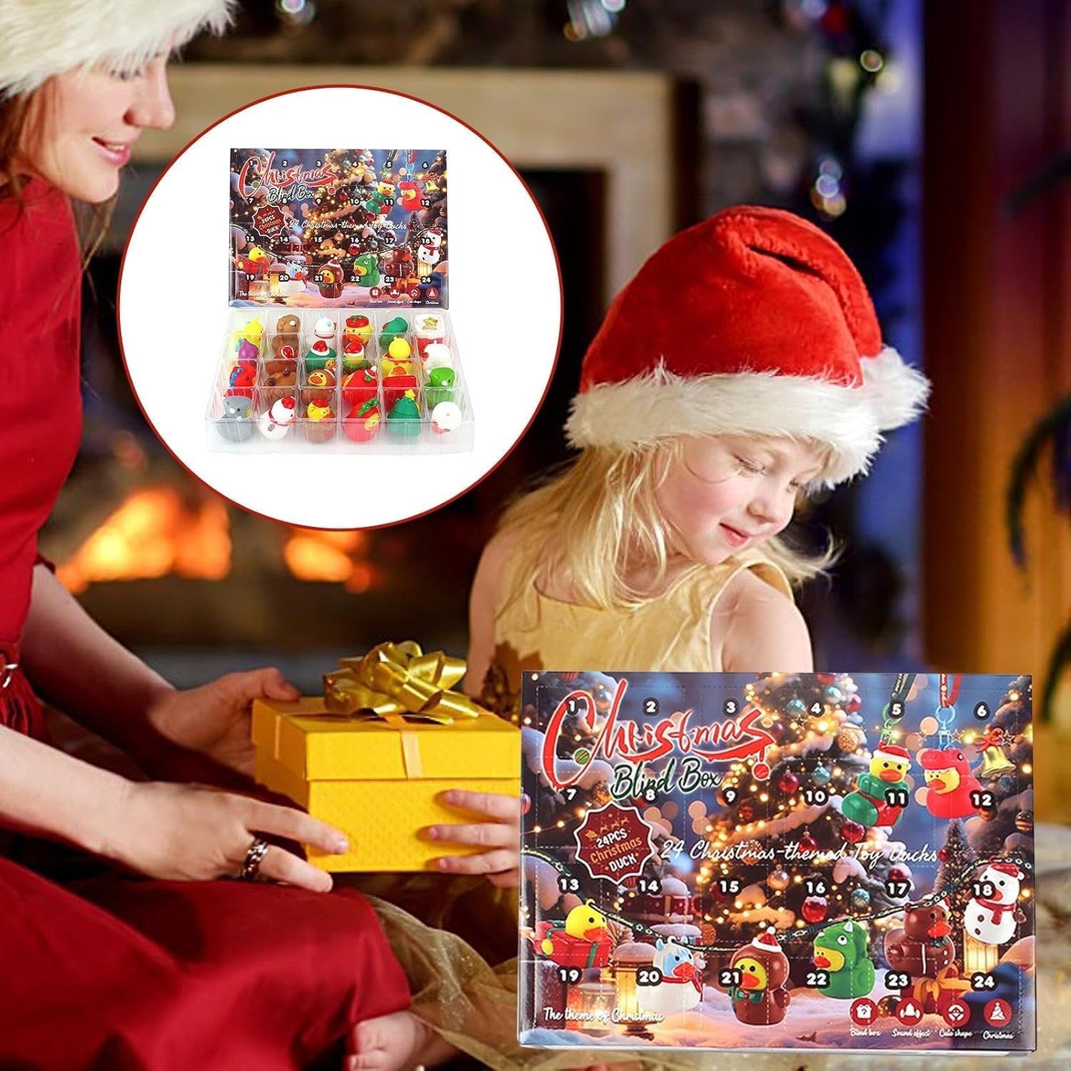 2025 Advent Calendar Rubber Ducks 24 Days of Surprises Gift for Kids Boys Gir…