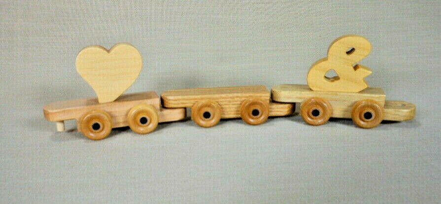 Wooden Alphabet Train and Letters for Personalized Train / Baby Gift / Play Toy