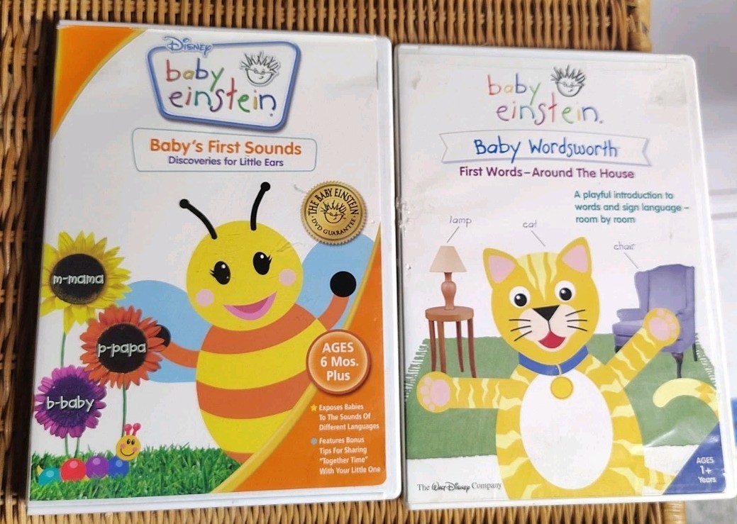 BABY EINSTEIN LOT OF 5 BABY EINSTEIN DVD’s AGES 0 – 1+