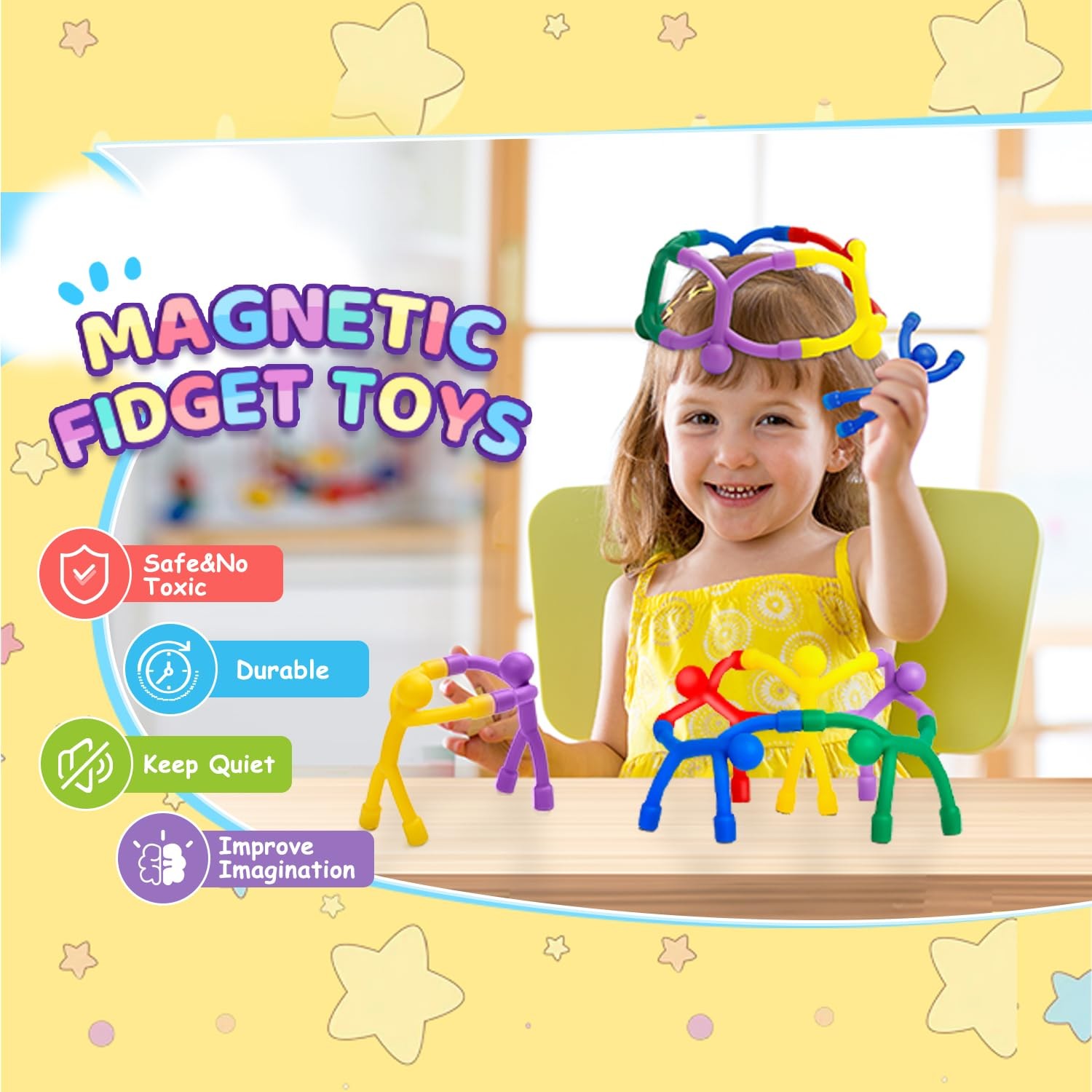 Magnetic Toddlers Sensory Toys 10Pcs 4-8 Road Trip Airplane Travel Activities