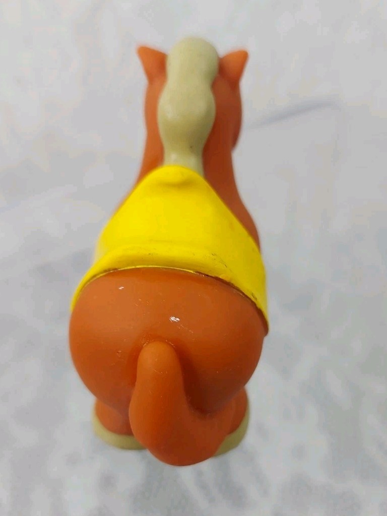 Battat Horse Toy Farm Animals Barn Bath Squirter Brown Yellow Saddle Replacement