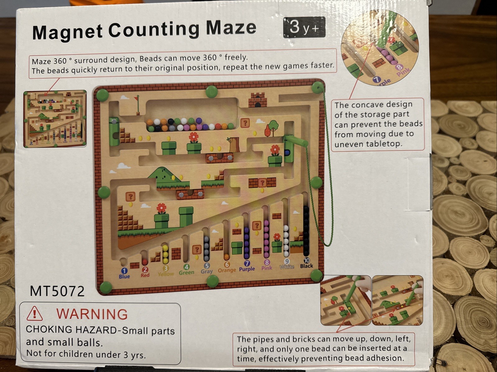 Magnet Counting Maze Color Recognition Number Counting Ages 3+ #9085