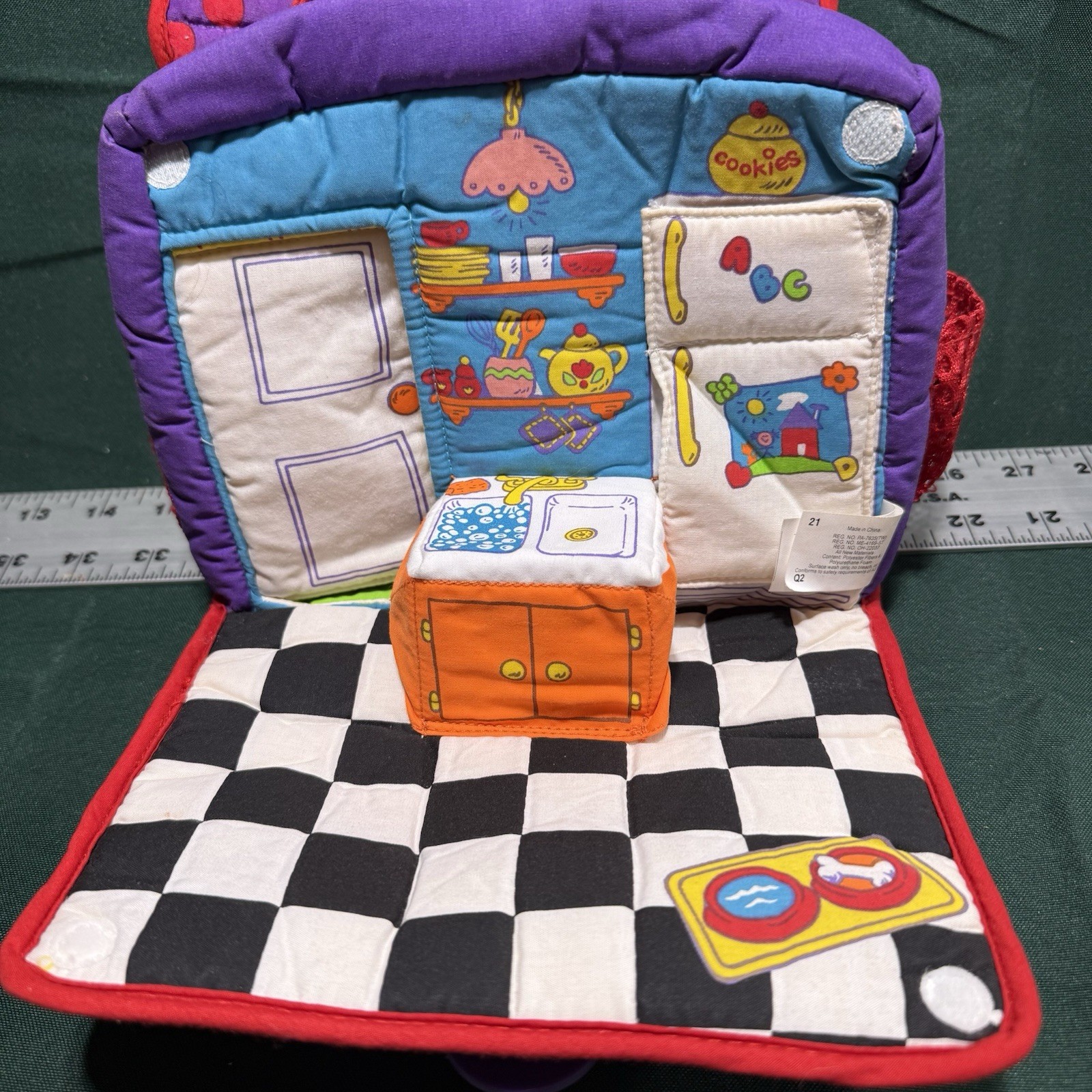Lamaze Plush Portable Doll House Infant Development Learning – Toy – Ships Free