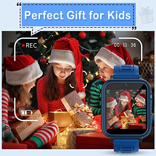 Smart Watch for Kids with 39 Games Alarm Clock, Touchscreen, Calendaring blue