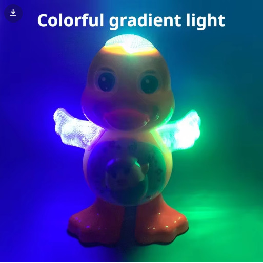 Dancing Duck Musical Toy Flashing Lights Moving Cute Cartoon Animal Kids Gift