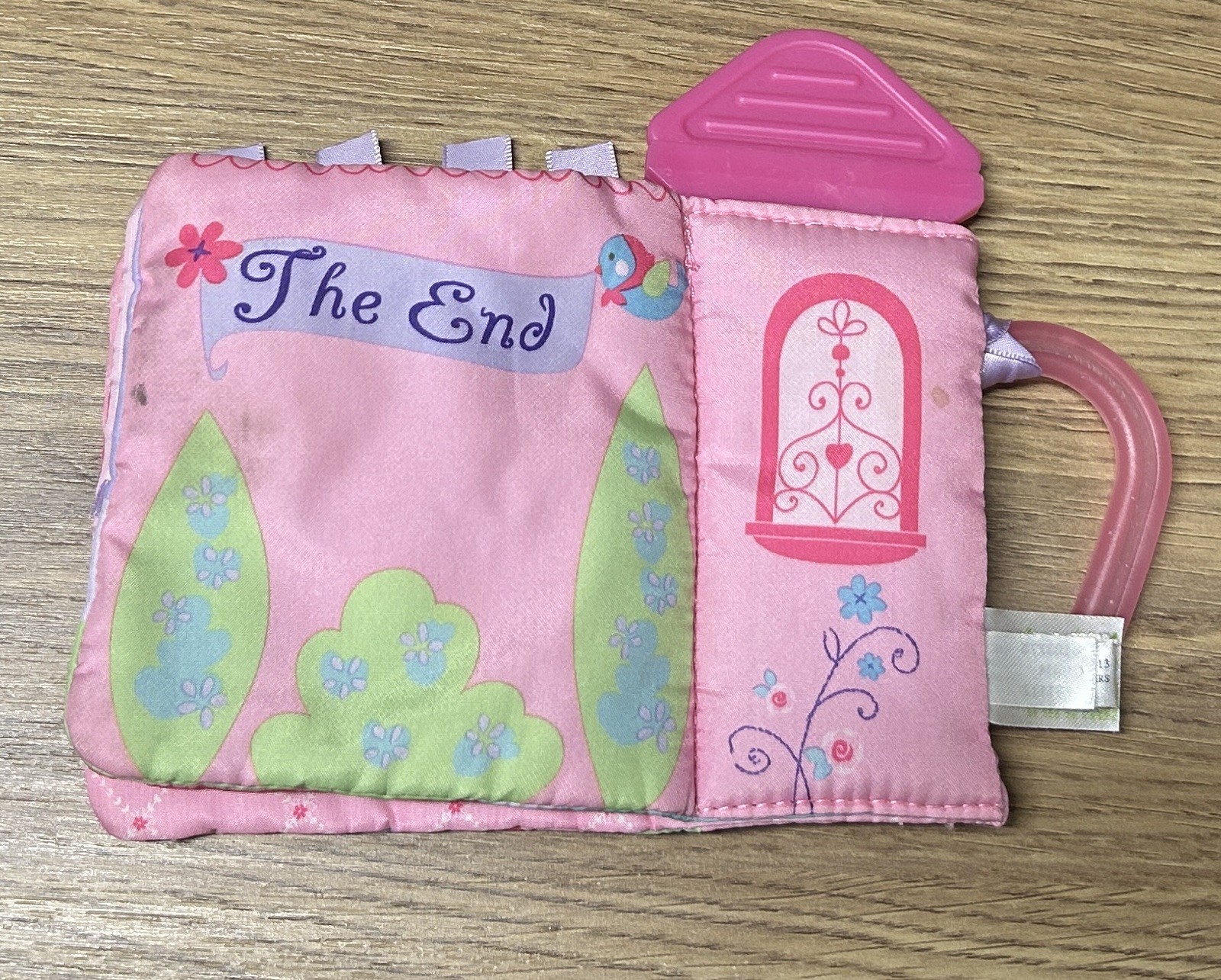 Disney Baby Princess Pink Soft Book Kids Cinderella Teether Baby Girl Toy