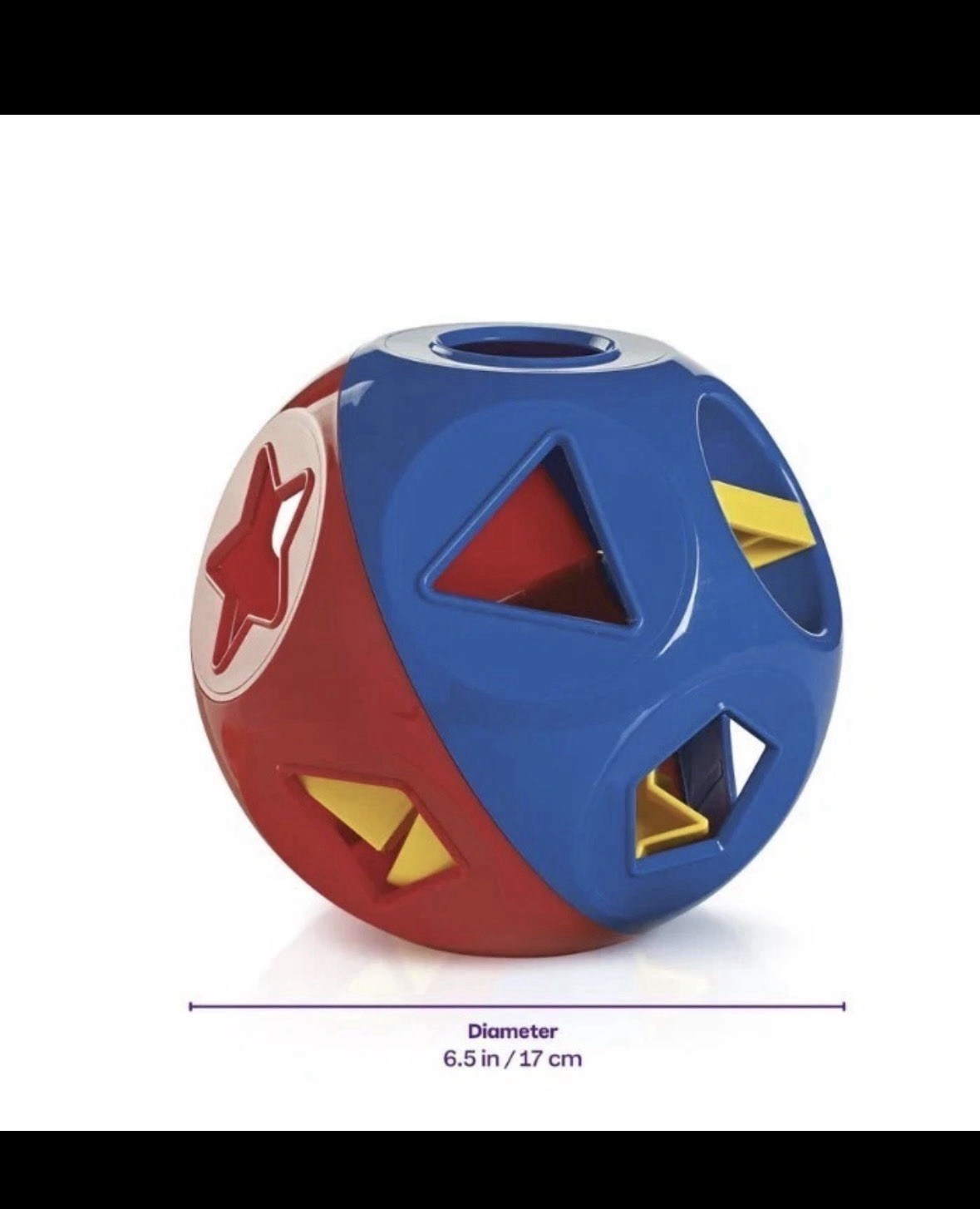New VTG LOOK Tupperware Shape O Ball Toy Kids Baby Toddler Gift Number Sorting