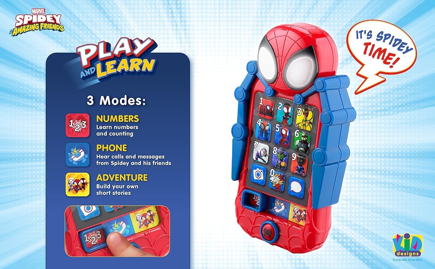 Interactive Spidey Learning Toy for Toddlers-~