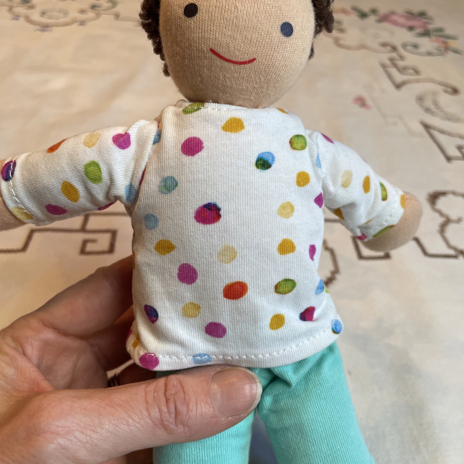 Lovevery Montessori Gender Neutral Baby Avery 9 1/4” Plush Doll Toy Soft Cloth