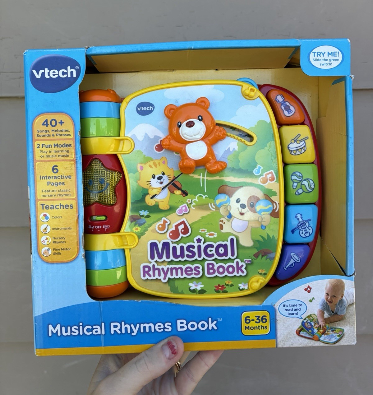VTech Musical Rhymes Book Interactive Nursery Rhymes Toy Book 6-36 Months