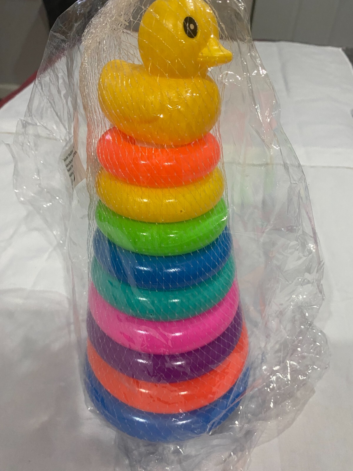 Stack Rings Multi Color with Rubber Duck 9 Rings