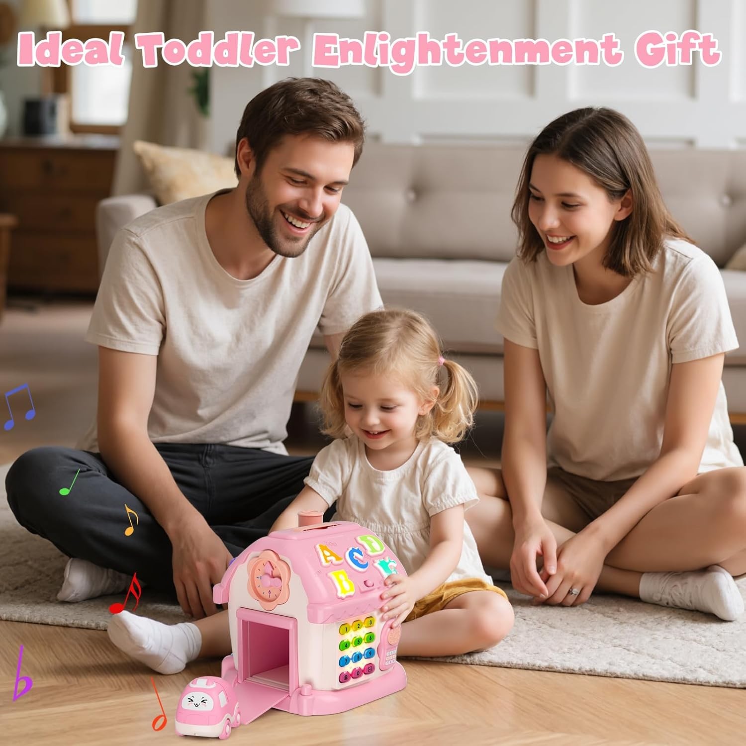 Toys for 1 Yr Old Girl – Musical House Learning Toddler Gift 12-18 Mos