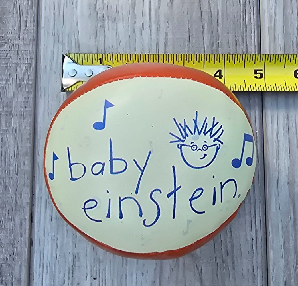 Baby Einstein Sensory Sports Balls Football Soccer Beach Ball Lot 2 Rare 2007
