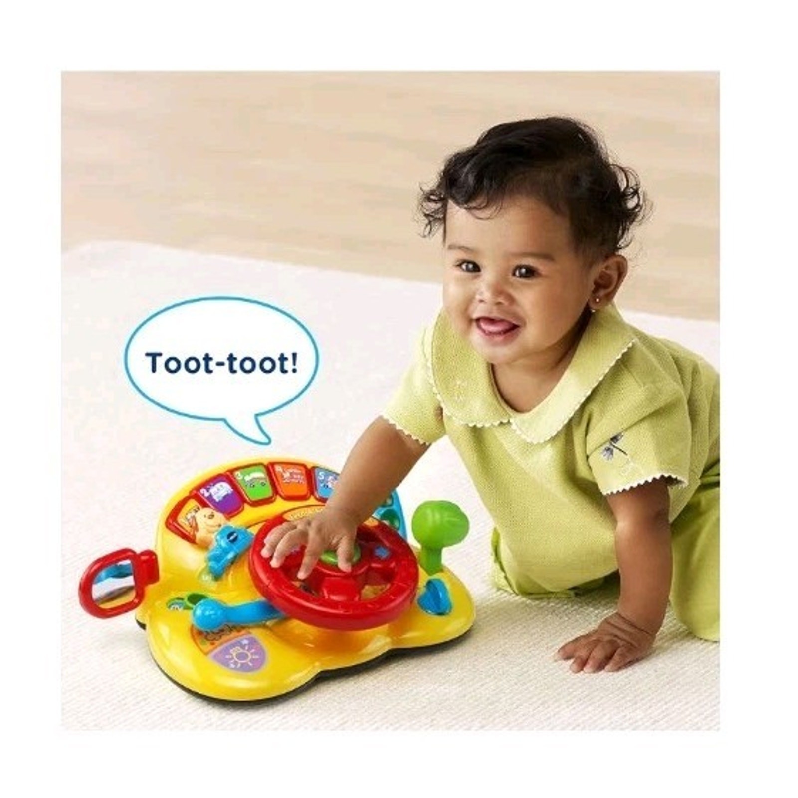 VTech Turn and Learn Driver Educational Fun Toy Steering Wheel Music Lights New