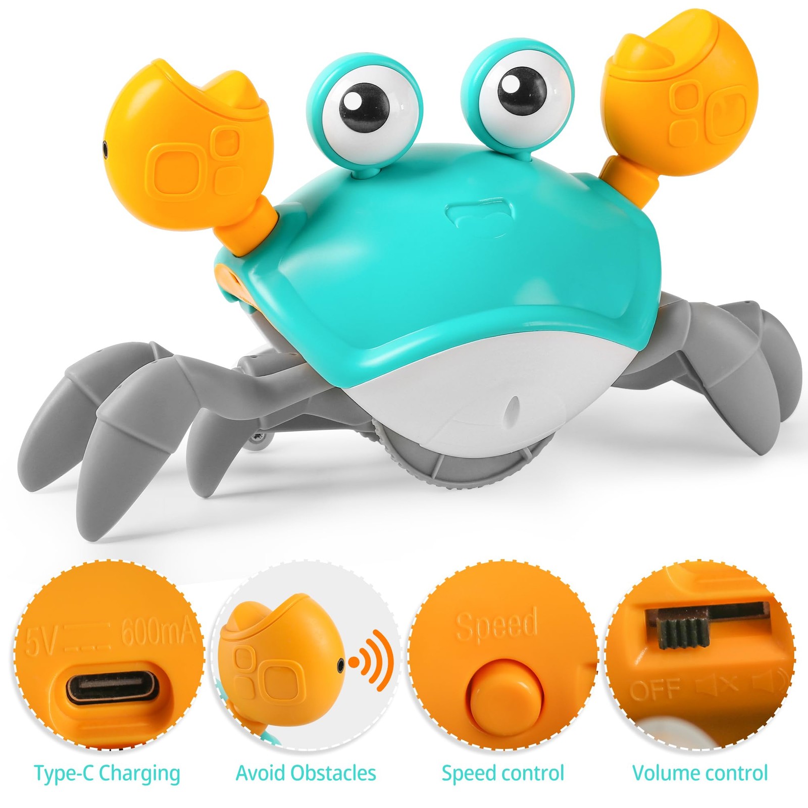 Crawling Crab Baby , Tummy Time for Infant 3 6 9 12 18 24 Month, Walking Danc…