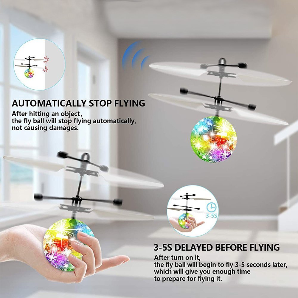 Electric Flying Ball Flying Robot Drone Toy Infrared Induction Cool Toys Gift