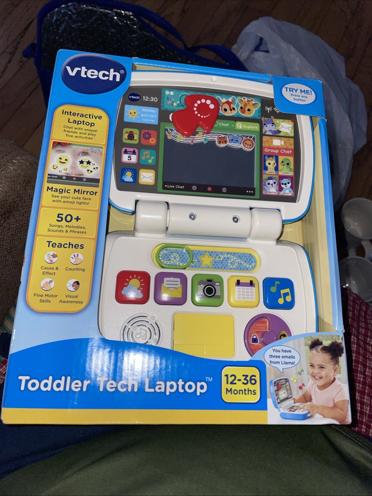 VTech Toddler Tech Laptop activity toy for ages 12-36 months NEW