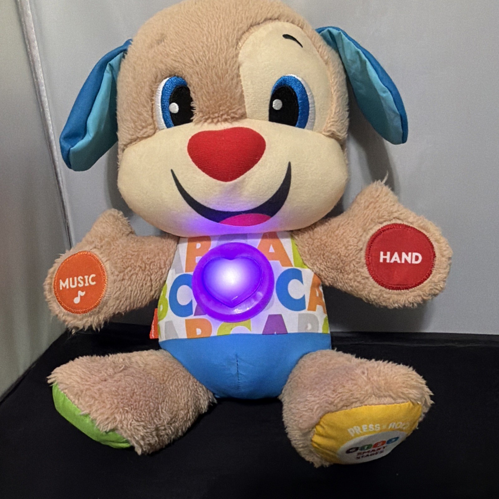 Fisher-Price Laugh Learn Smart Stages Puppy Plush Learning Toy Tested & Working