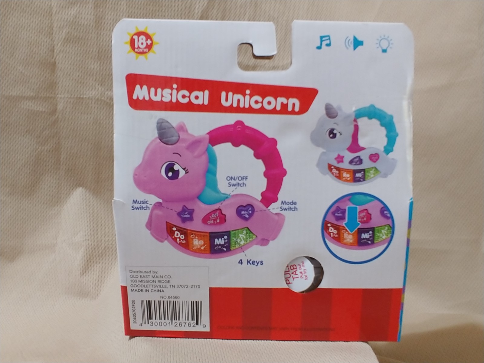 SET OF TWO MUSICAL TOYS FOR 18+ MONTHS – MUSICAL UNICORN & MUSICAL COW BOTH NEW