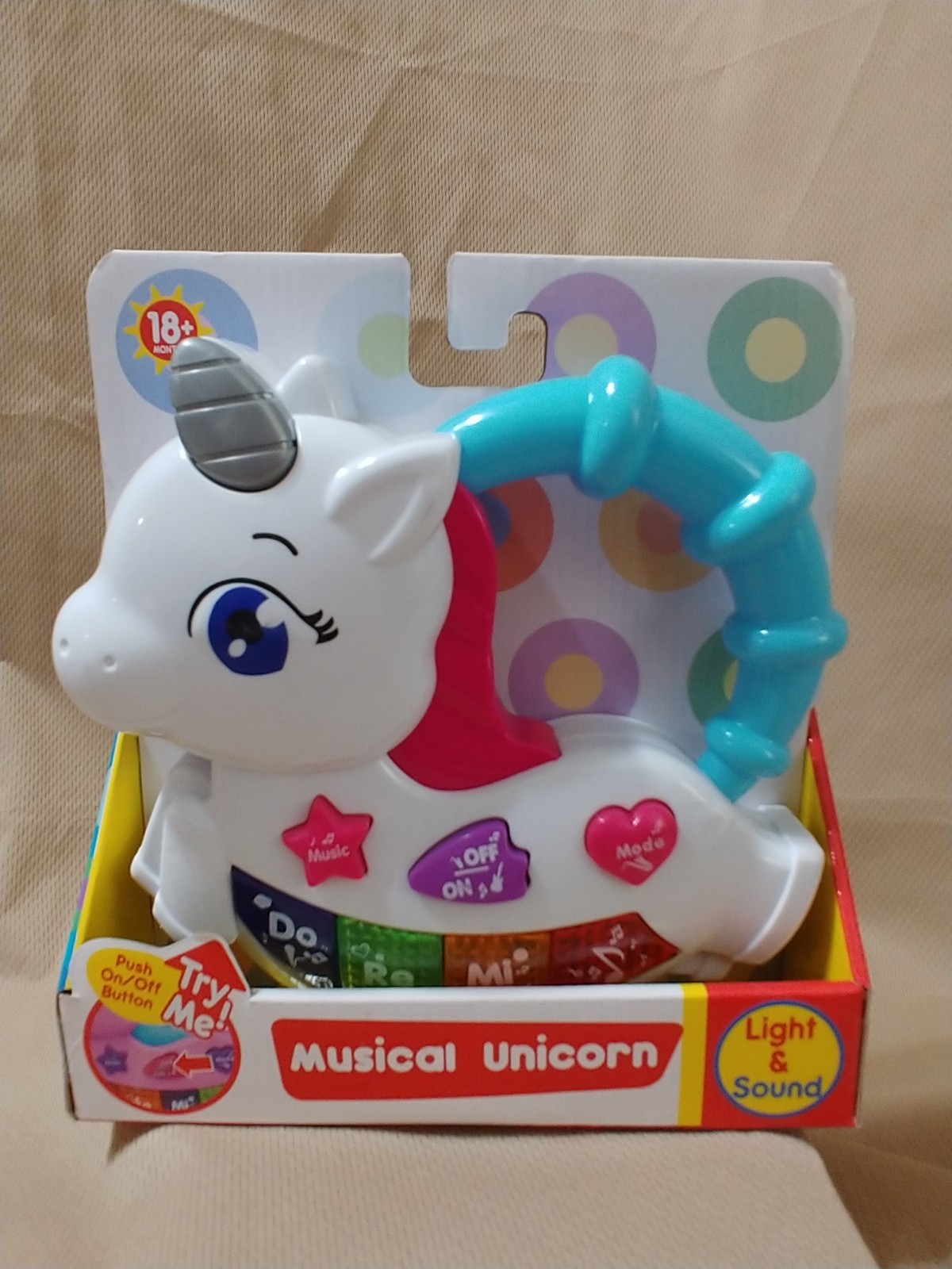 SET OF TWO MUSICAL TOYS FOR 18+ MONTHS – MUSICAL UNICORN & MUSICAL COW BOTH NEW