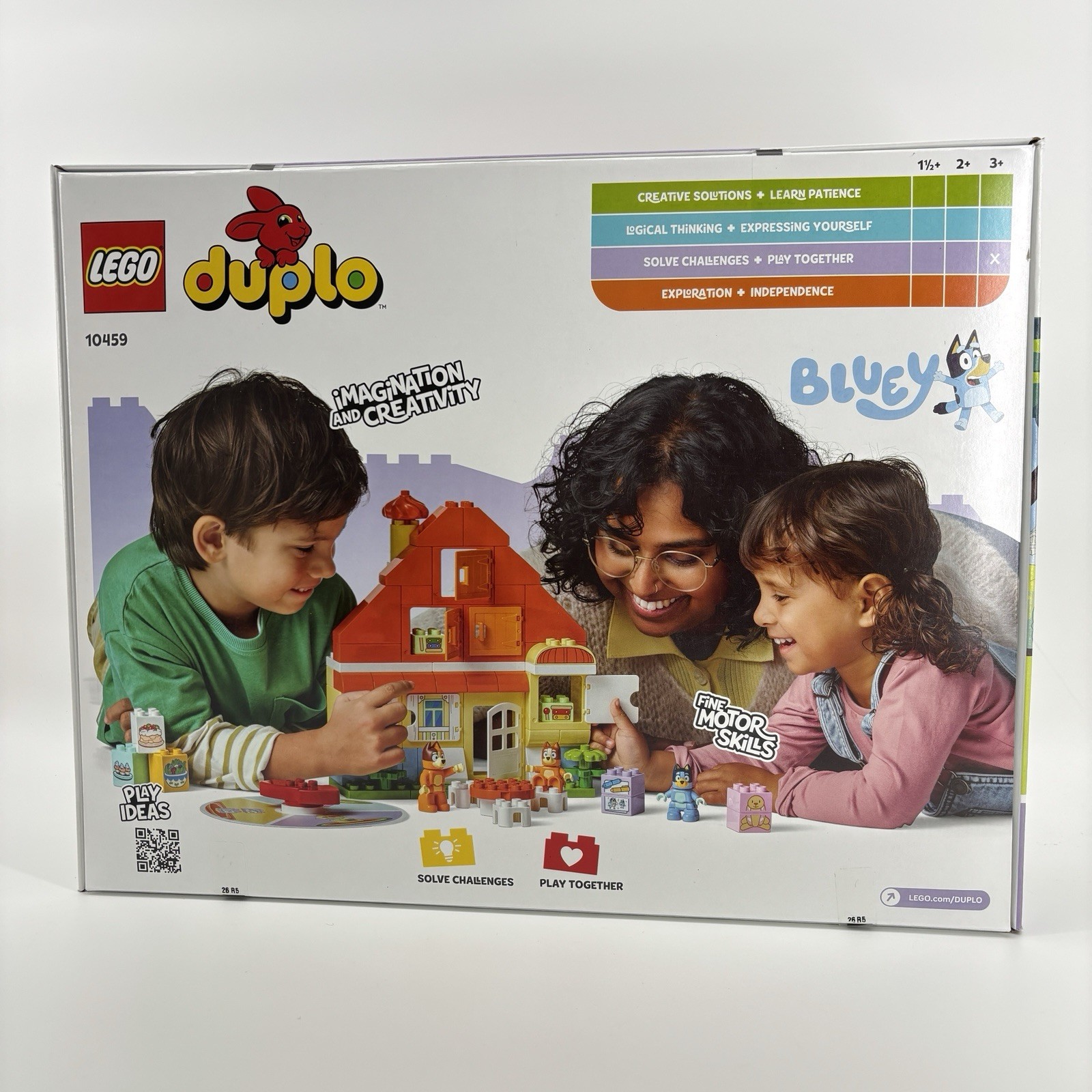 LEGO DUPLO Bluey: Bluey’s Family House 10459 with Memory Game Building Toy Set