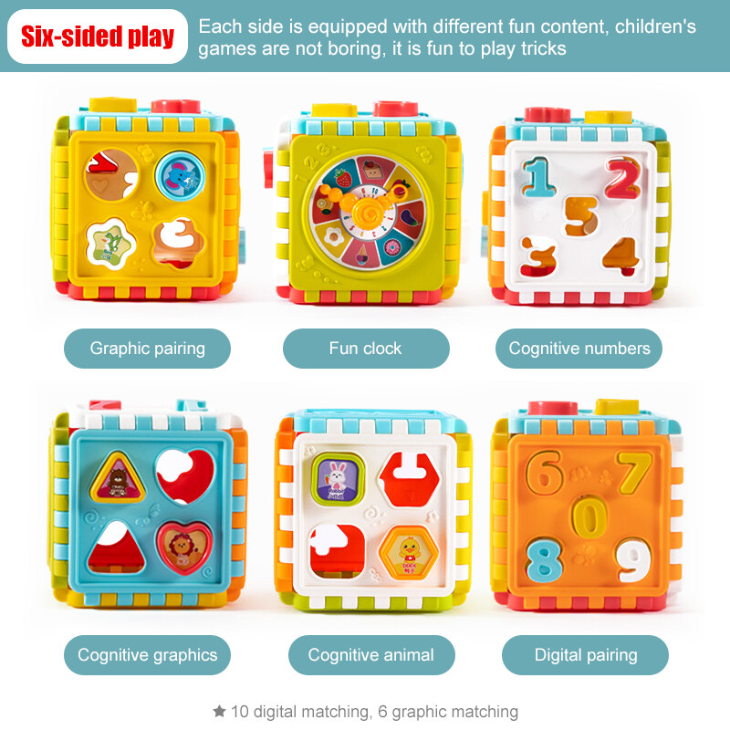 1-2 Years old Toddler Toys 6 in 1 Baby Boys & Girls Holiday US