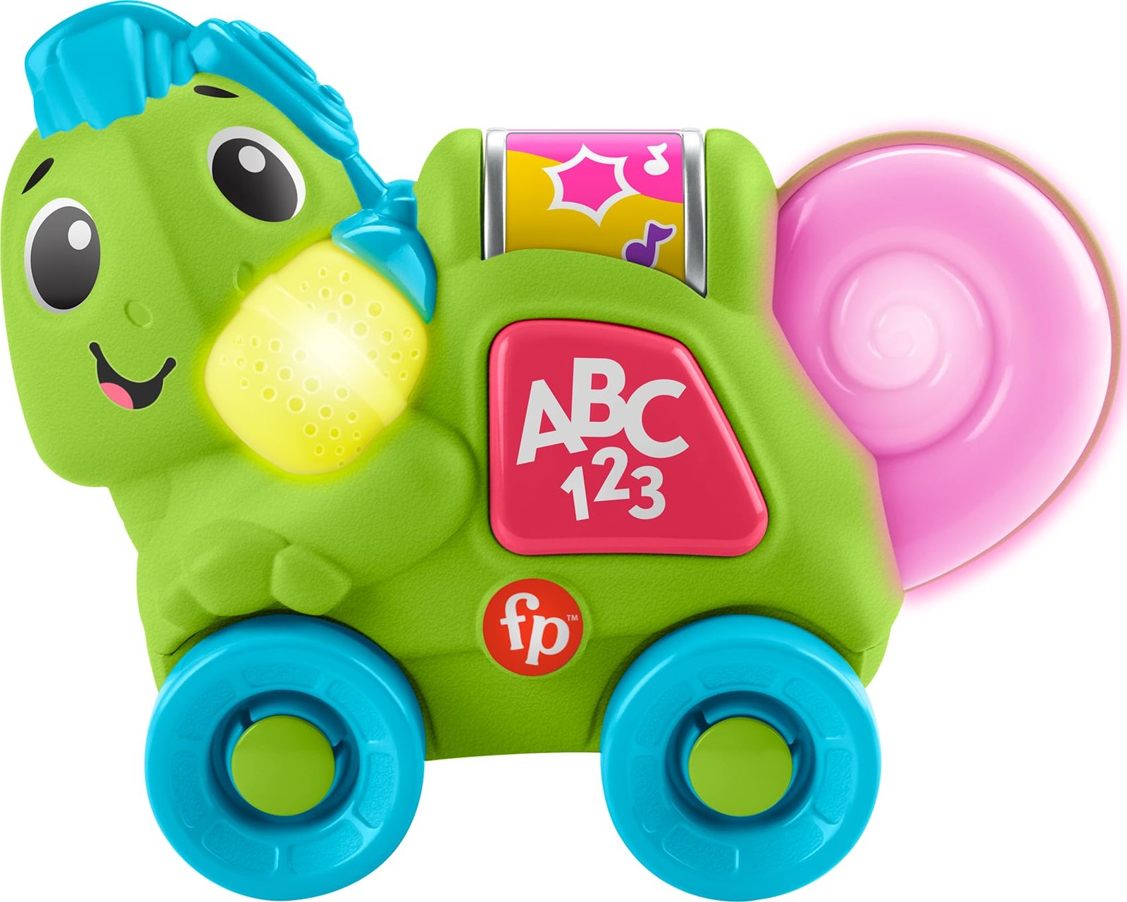 Fisher-Price Baby Learning Toy Link Squad Crawl ‘n Colors Chameleon with Music &