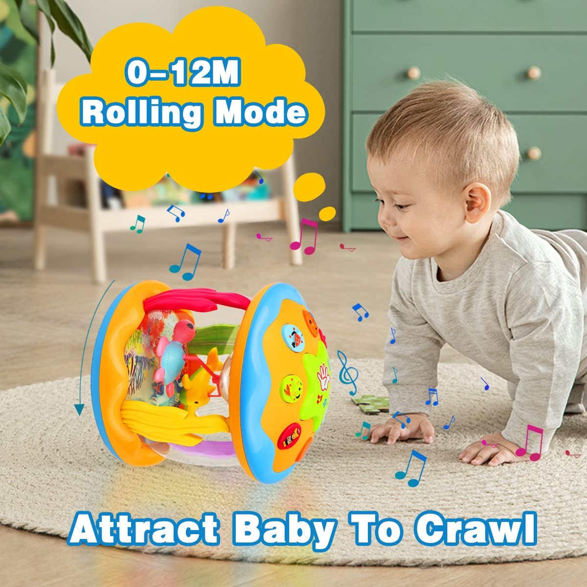 Baby Toys 6 to 12 Months – Musical Learning Infant Toys 12-18 Months – Babies…