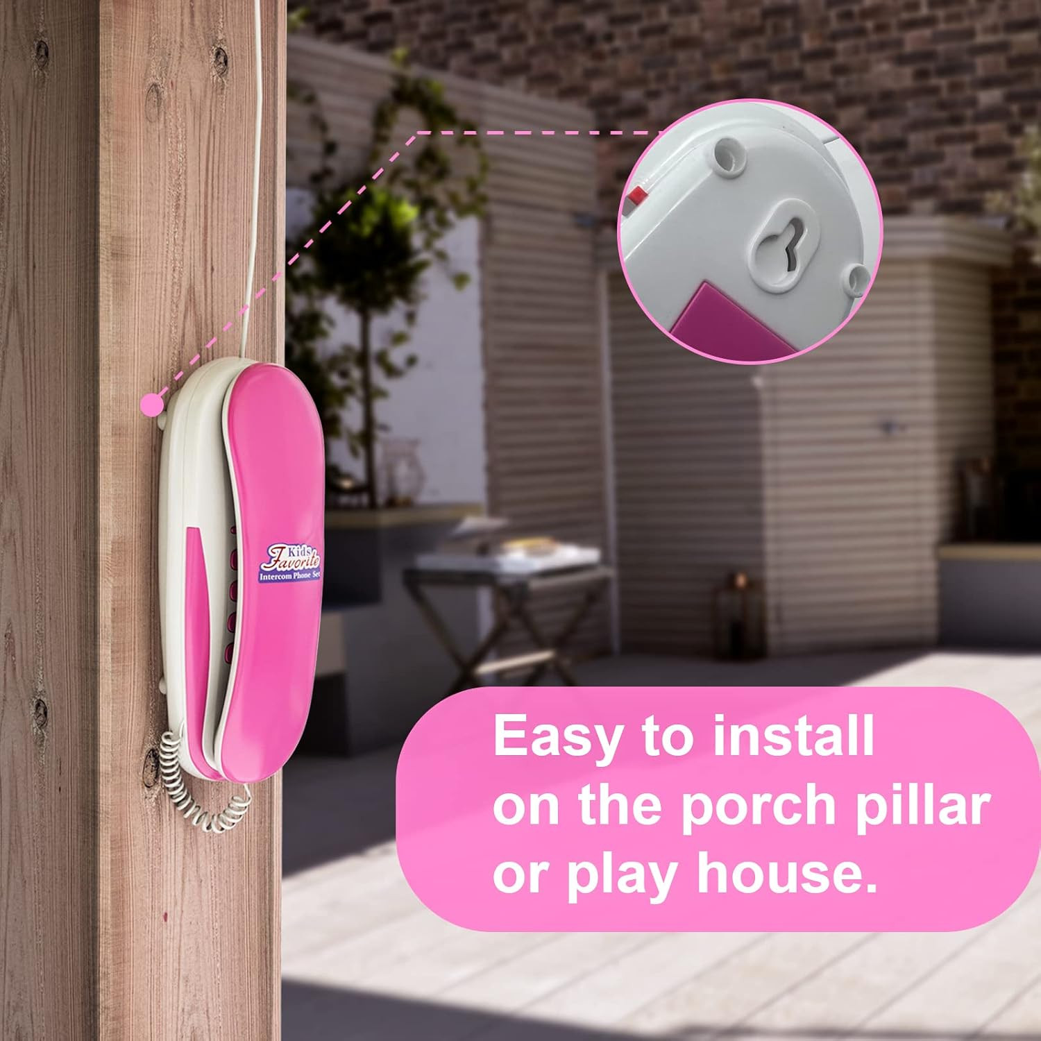 Kids’ Play Phone with Real Ring Sounds, Pretend Play Telephone, 23 Ft Ultra-Long