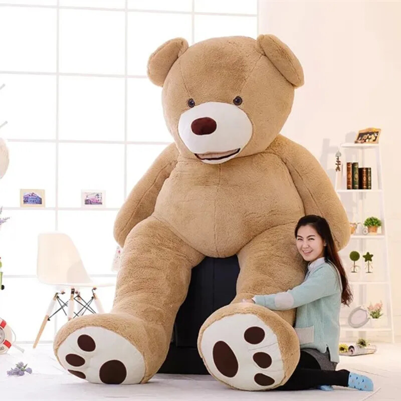 New 100-260cm Bear Plush Toy Soft Bear Skin Birthday Gifts for Girl Kid’s Toys