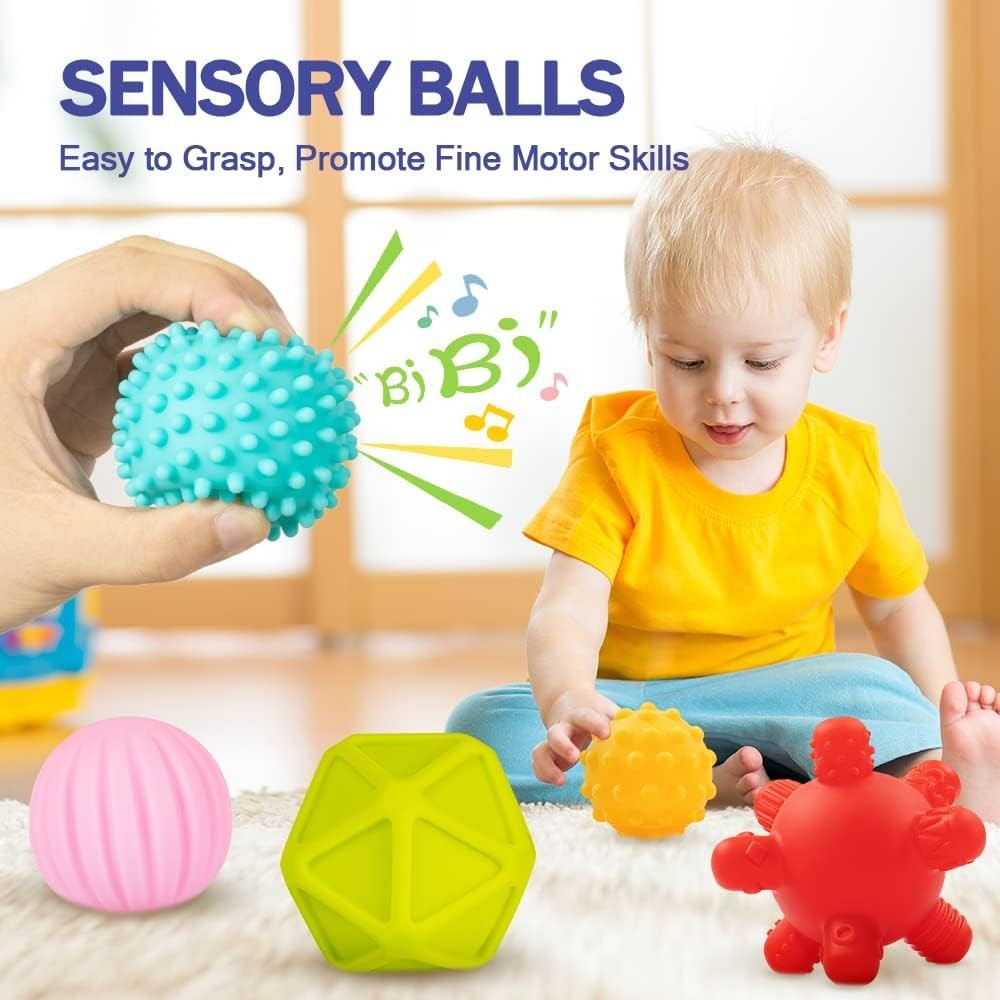 Baby Toys 6-12 , Montessori Toy for Babies 6-12 , Incl Stacking Building Bloc…