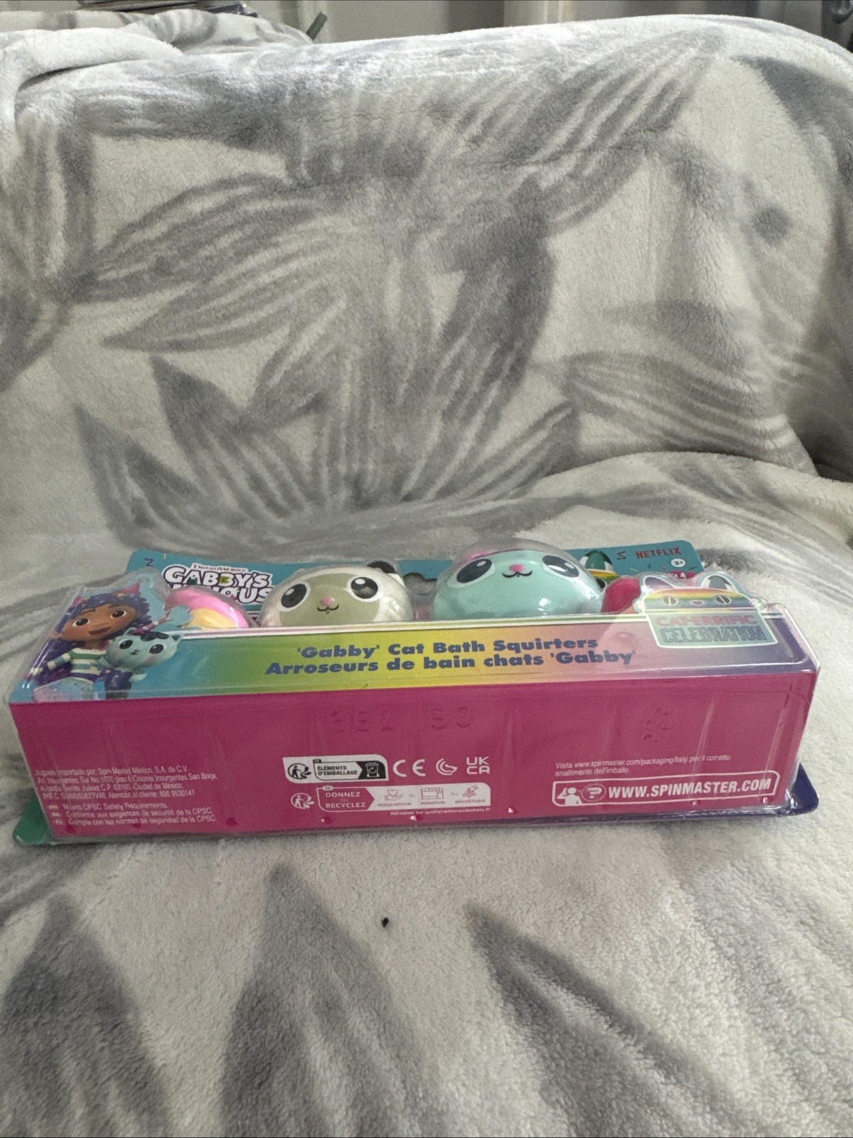 Gabby’s Dollhouse Bath Squirters Mercat Pandy Paws Fun Bath Time Toys New