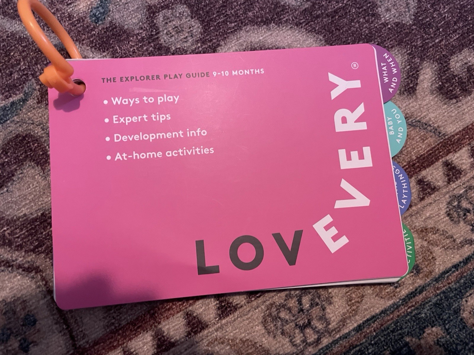 LOVEVERY The Explorer Playkit Guide 9-10 Months – Replacement Manual