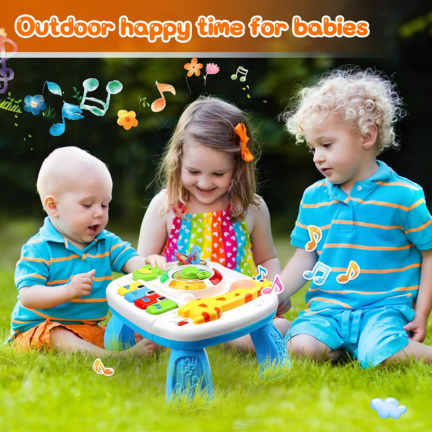 Musical Learning Table – Baby Toys for 6-12 Months, 1-3 Year Olds – Early Educat
