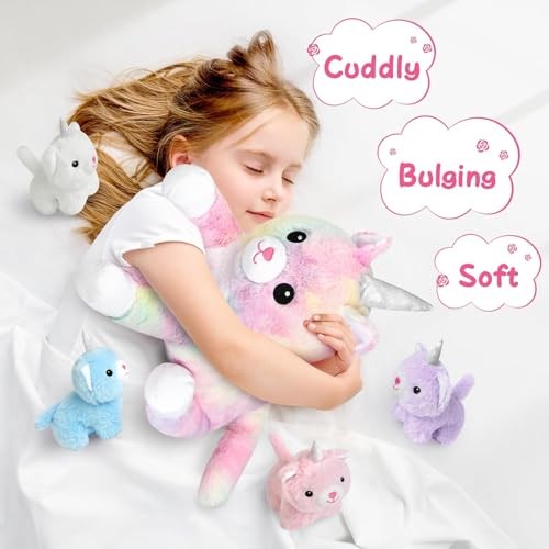 Toys for Ages 0 1 2 3 4 5 6 7 8+ Years – Plush Mommy Stuffed Unicorn Cat Toys
