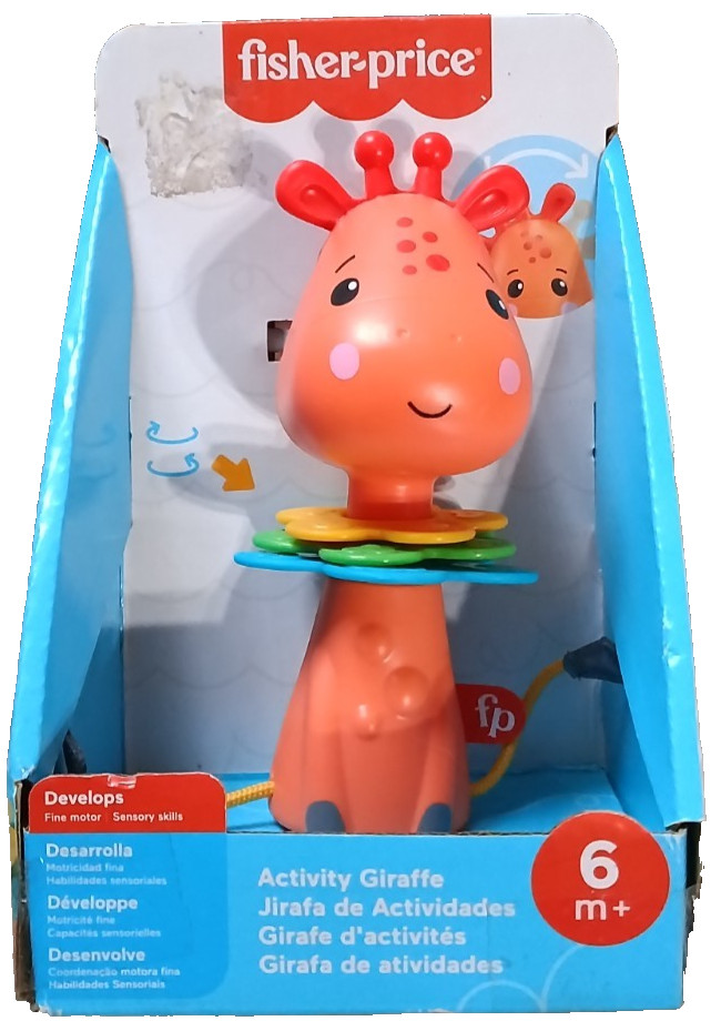 Fisher-Price Giraffe Take-Along Infant 6+Months Sensory Toy – NEW