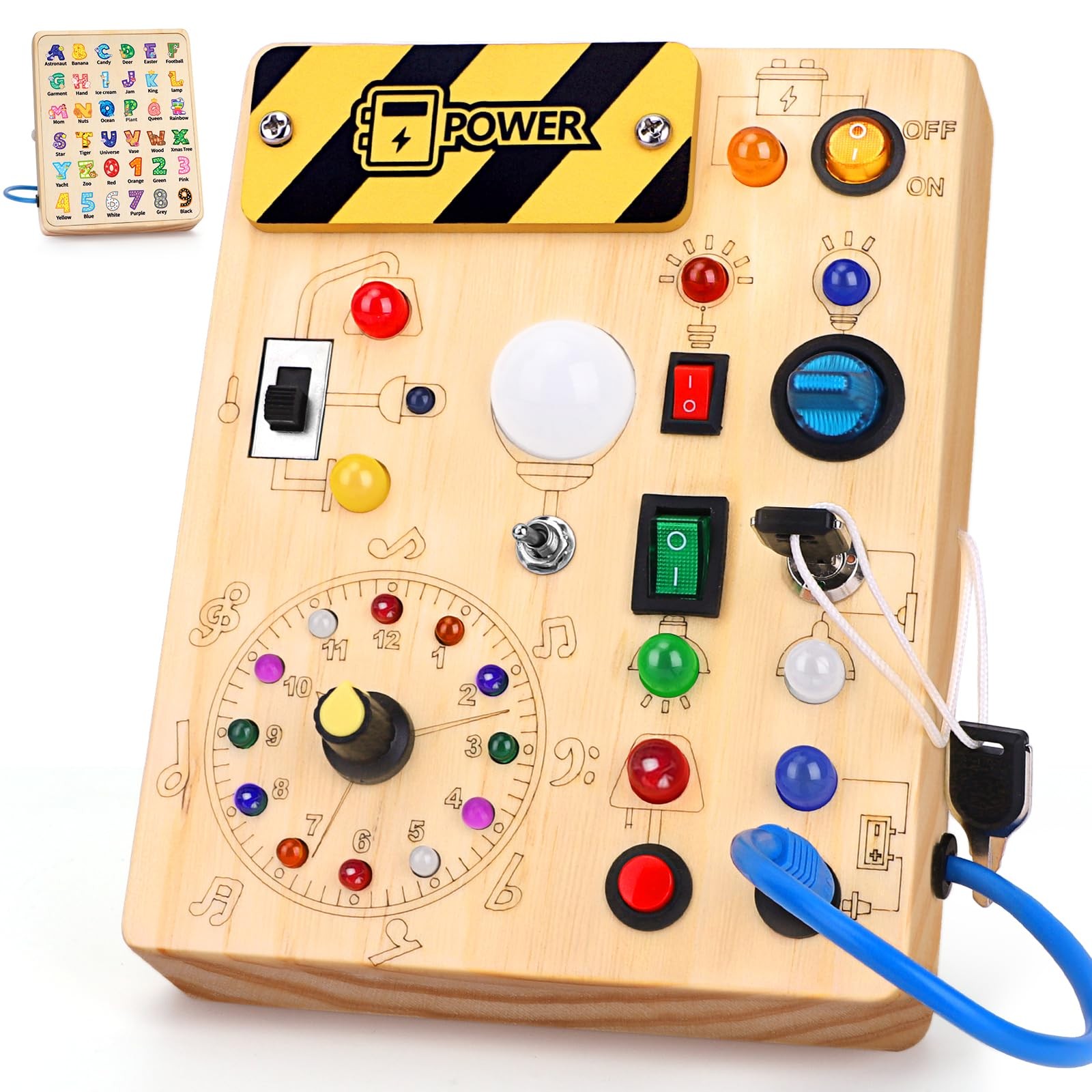 Busy Board, Montessori Toys for 1-3 Years Old Boys & Girls, Sensory Toys for …