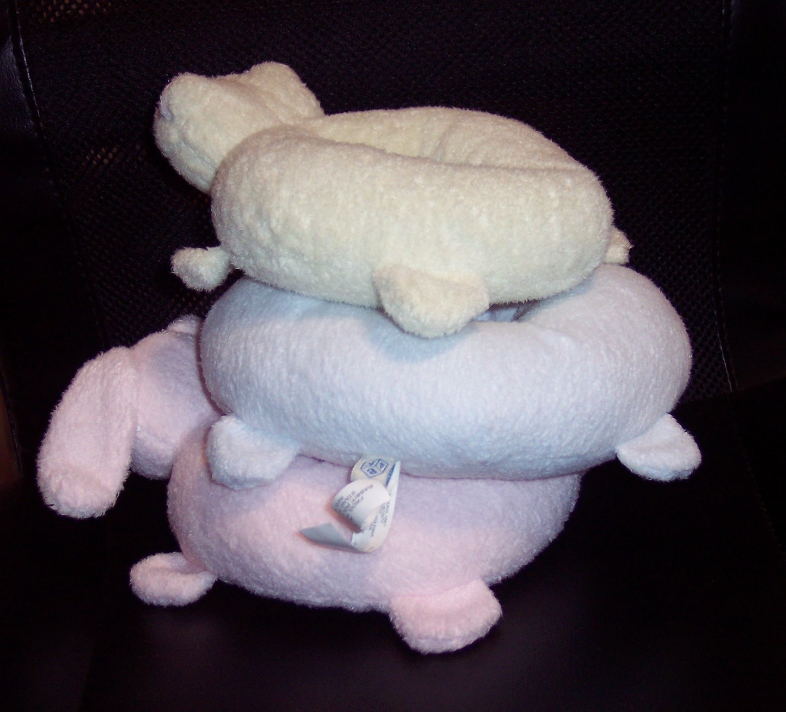 Pottery Barn Kids Small Animal Plush Stacker Toy Squeak Rattle Crinkle Lovey Toy